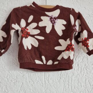 062 - Hema truitje bruin bloemen (1024bak)