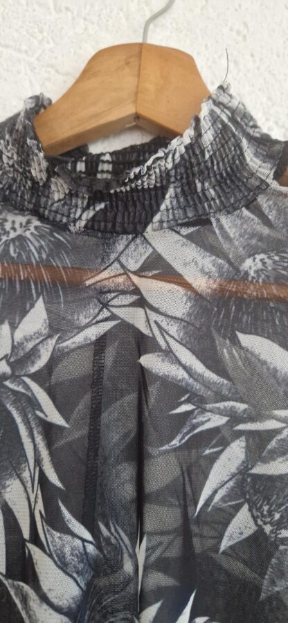 S - Zara top transparant print (1024ano) - Afbeelding 4