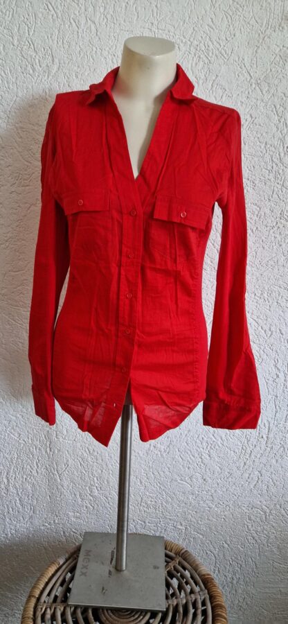 S - Mango blouse rood nieuw (1024may1)