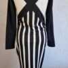S - H&M jurk zwart wit nieuw (1024may2) - Afbeelding 5