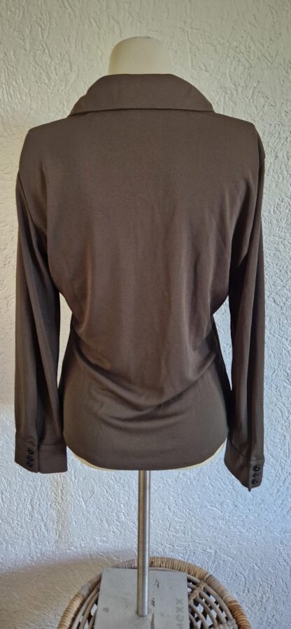 M - Zara blouse donkergroen nieuw (1024may2) - Afbeelding 4