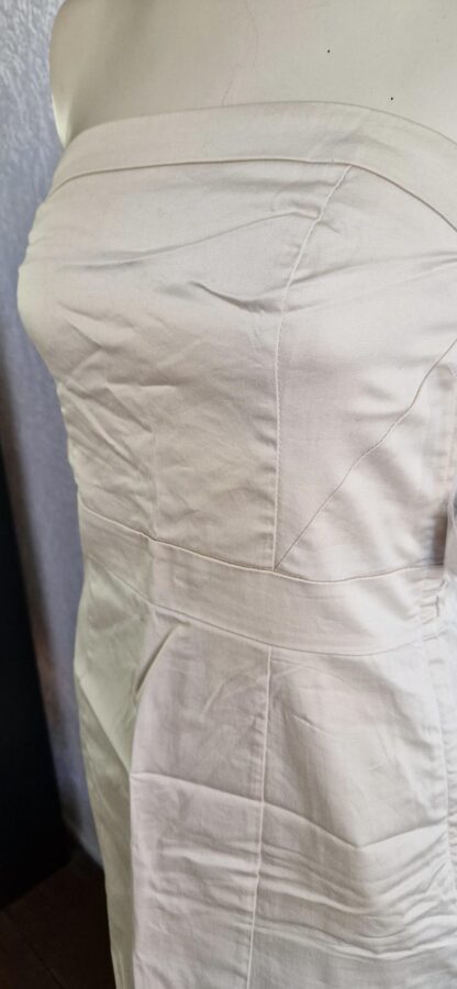 36 - H&M strapless jurk beige nieuw (1024may2) - Afbeelding 4