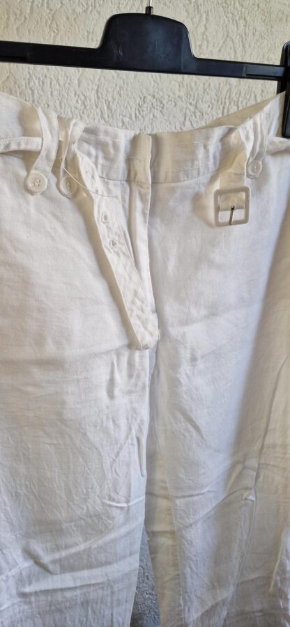 38 - H&M broek linnen wit nieuw (1024may2) - Afbeelding 3