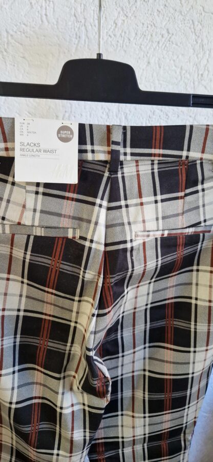 38 - H&M slacks regular waist ruit nieuw (1024may2) - Afbeelding 4