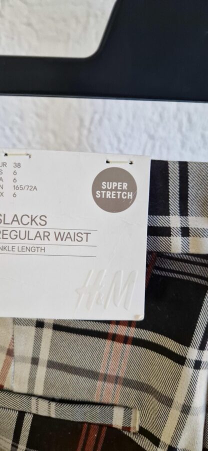 38 - H&M slacks regular waist ruit nieuw (1024may2) - Afbeelding 5
