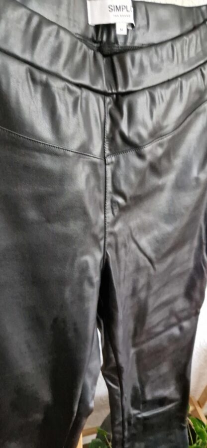 M - Simple broek fake leer (1024ab1) - Afbeelding 4