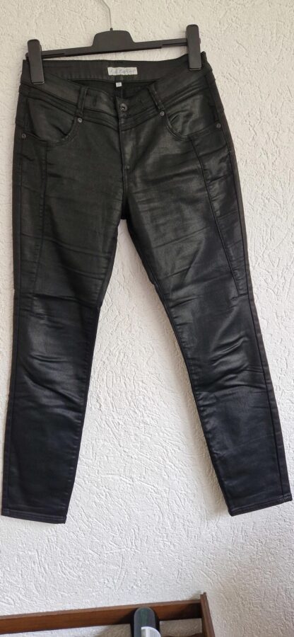 38 - Red Button broek zwart vegan leer (1024ab1)