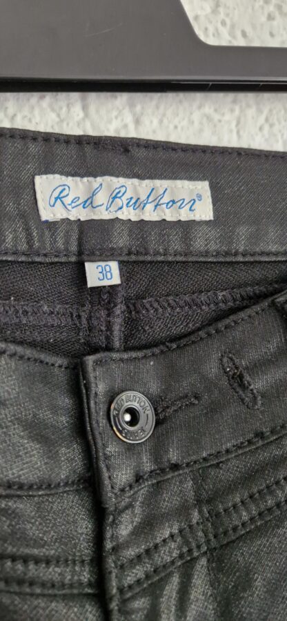 38 - Red Button broek zwart vegan leer (1024ab1) - Afbeelding 4