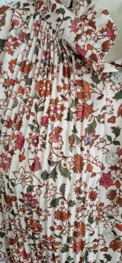 M - Senes blouse plooien bloemen (1024ab1) - Afbeelding 3