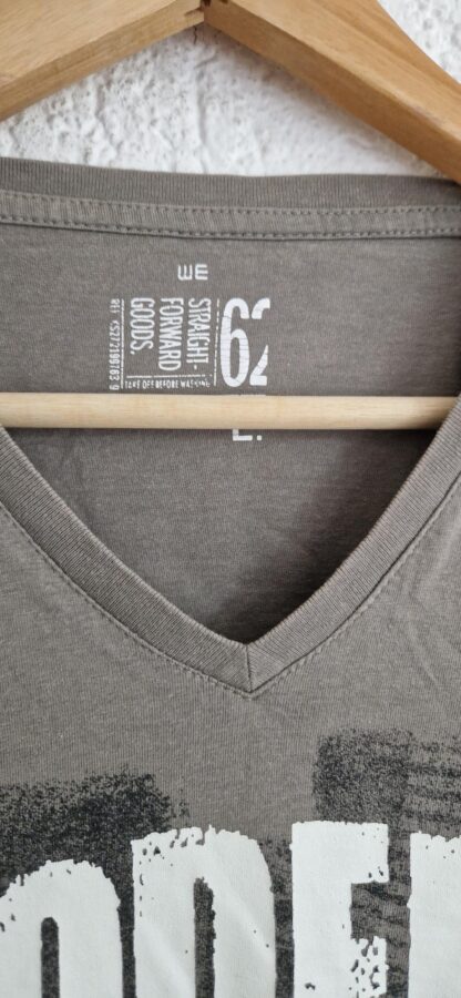L - WE shirt lichtbruin tekstprint (1024ab2) - Afbeelding 3
