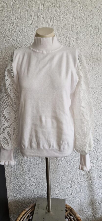 M - White Icy coltrui wit (1024ab2) - Afbeelding 2