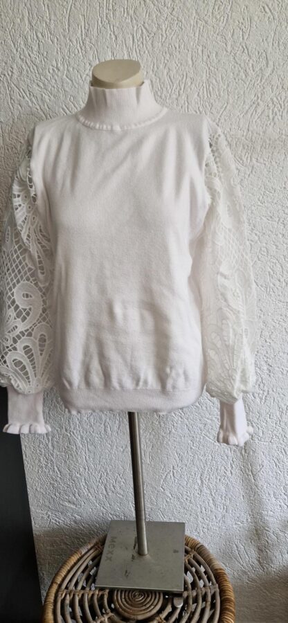 M - White Icy coltrui wit (1024ab2) - Afbeelding 3