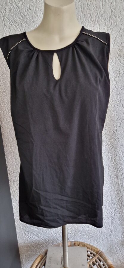 M - Orsay top zwart mouwloos (1024ab2)