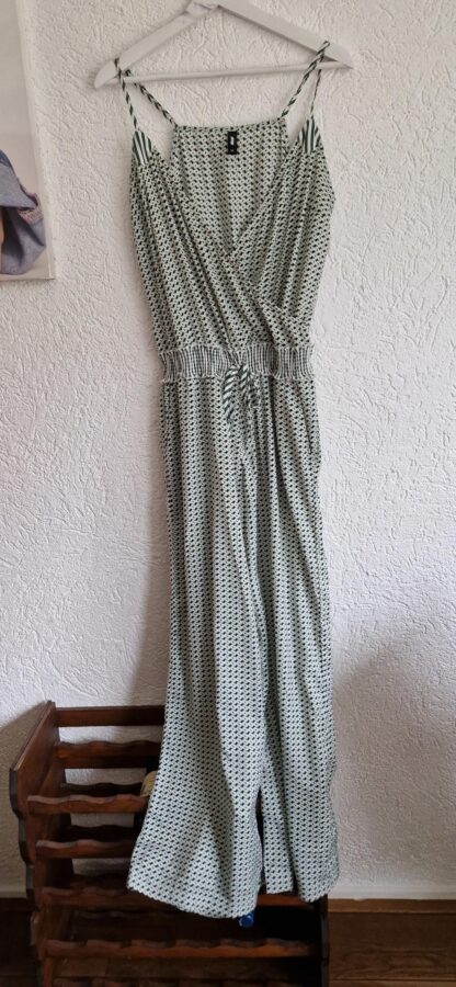 M - Eksept jumpsuit groen print (1024ab2)