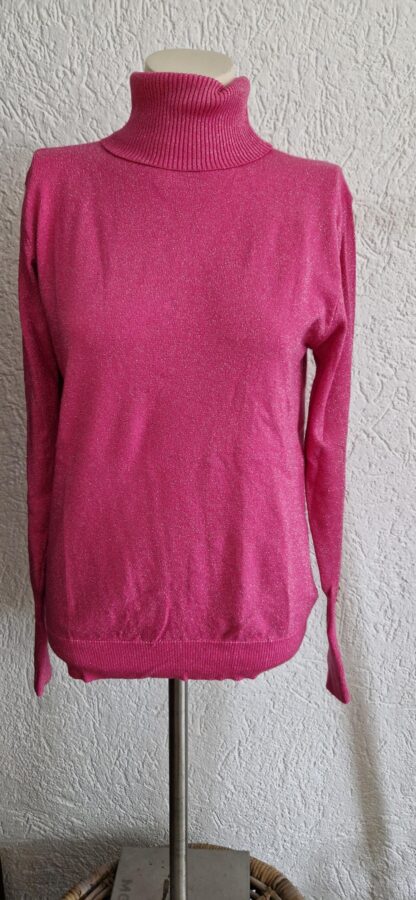 M - JS Millenium glittertrui roze (1024ab2)