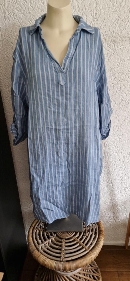 M - Made in Italy linnen jurk (1024ab2)