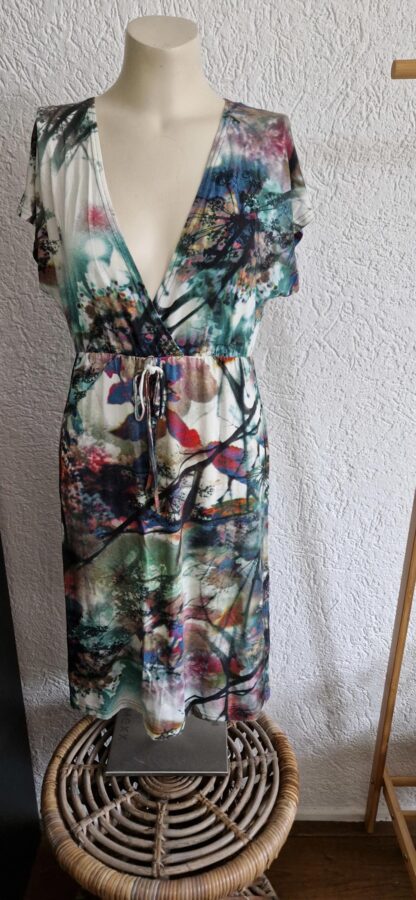 S - Geisha bontkleurig jurkje (1024ab2)