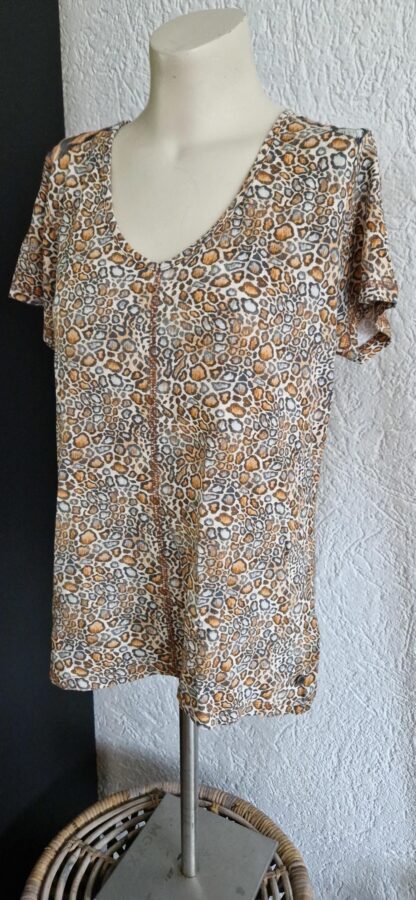 38 - Poools shirt oranje grijs (1024ab3) - Afbeelding 3