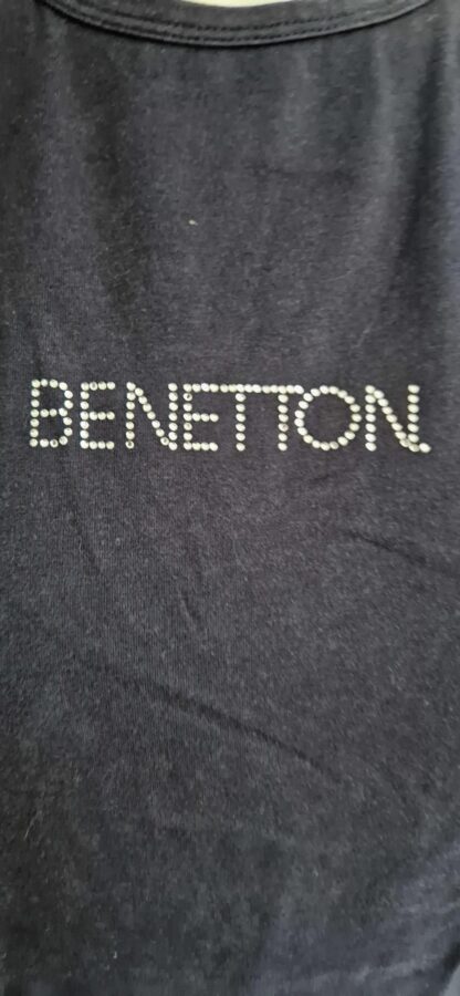 M - Benetton blauw shirt (1024ab3) - Afbeelding 3
