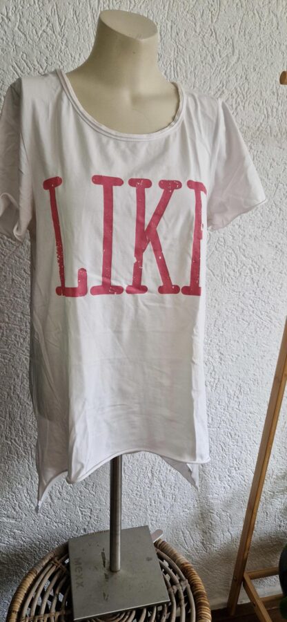 M - Made in Italy shirt wit like (1024ab3) - Afbeelding 3