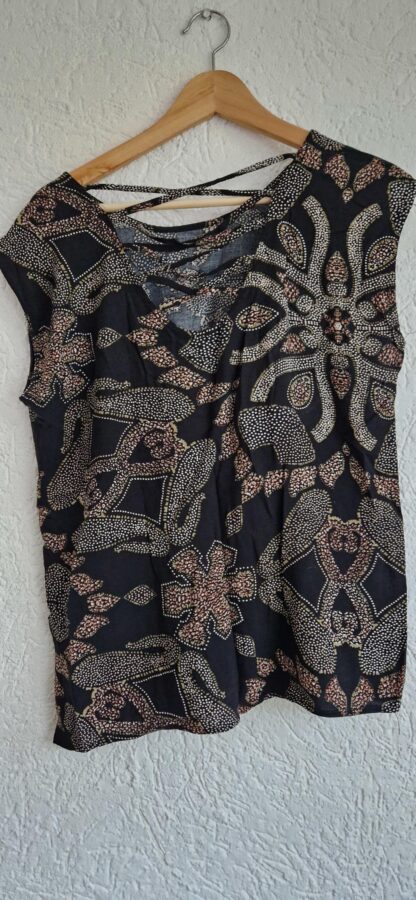 S/M - Top met print viscose (1024ab4)