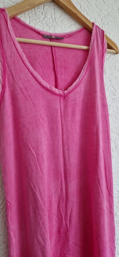 M - Roze jurk katoen (1024ab4) - Afbeelding 3