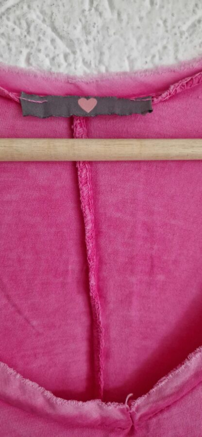 M - Roze jurk katoen (1024ab4) - Afbeelding 4