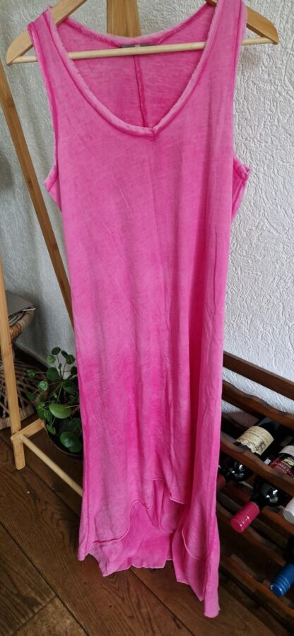 M - Roze jurk katoen (1024ab4) - Afbeelding 5