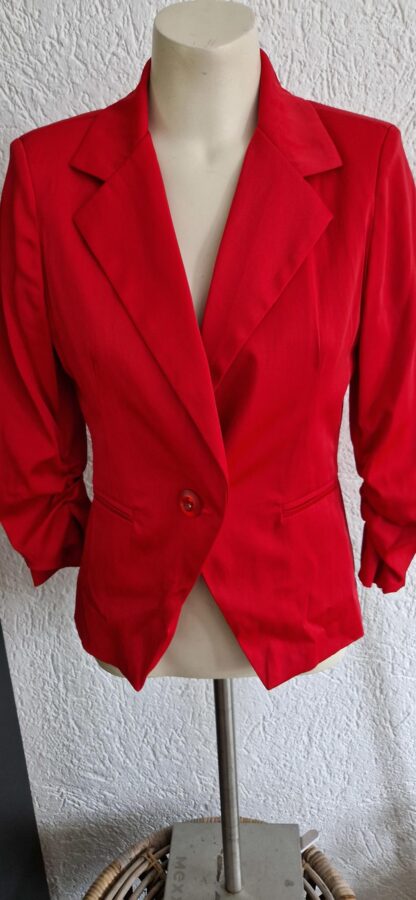 S - Blazer rood 3/4 mouw (1024ab5)