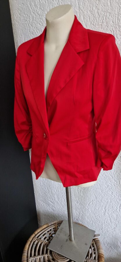 S - Blazer rood 3/4 mouw (1024ab5) - Afbeelding 3