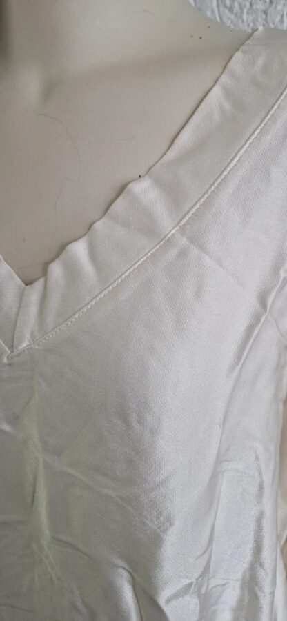 M - Natacha blouse zijde creme (1024ab5) - Afbeelding 4
