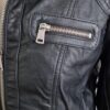 36 - Only vega leren biker jack zwart (1024ab5) - Afbeelding 4