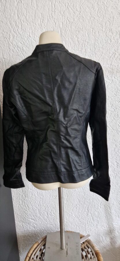 36 - Only vega leren biker jack zwart (1024ab5) - Afbeelding 5