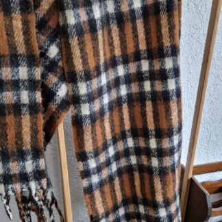 Geblokte wollen sjaal (1024ab5)