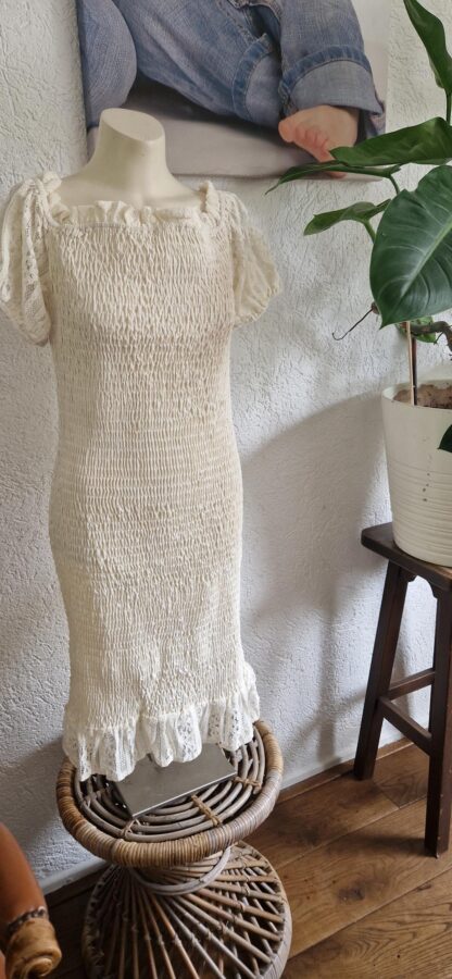 XL - Shein jurk roomwit off shoulder (1024kel2) - Afbeelding 4