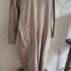 M - Jurk in taupe met zakken (1024kel2) - Afbeelding 3
