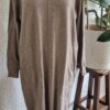 M - Jurk in taupe met zakken (1024kel2) - Afbeelding 4