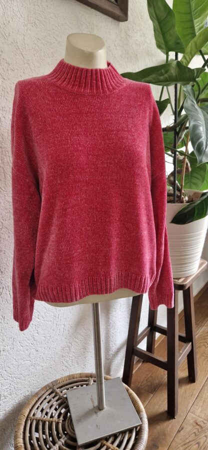 M - FB Sister trui roze chenille (1024kel2)