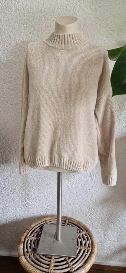 M - FB Sister trui creme chenille (1024kel2) - Afbeelding 3