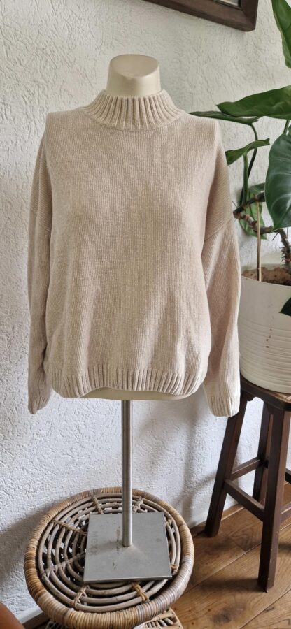 M - FB Sister trui creme chenille (1024kel2) - Afbeelding 4