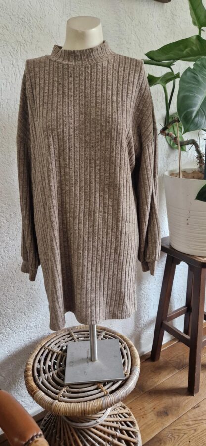 M - Shein trui lichtbruin chenille (1024kel2)