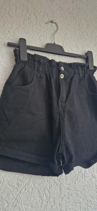L - Cherry Koko short zwart denim (1024kel1) - Afbeelding 4