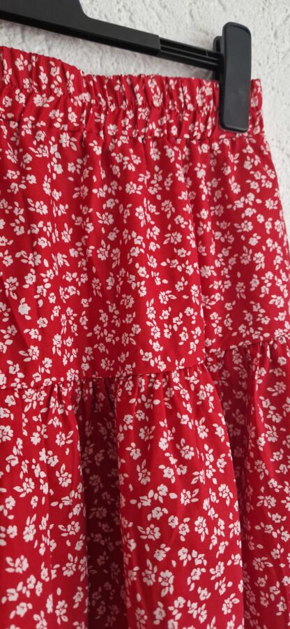 L - Shein rok rood wit bloementje (1024kel1) - Afbeelding 3