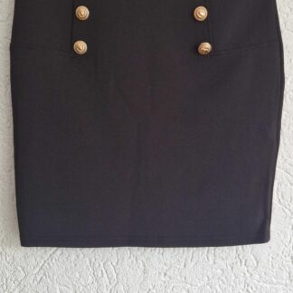 M - Giorgia rok zwart sierknopen (1024kel1)