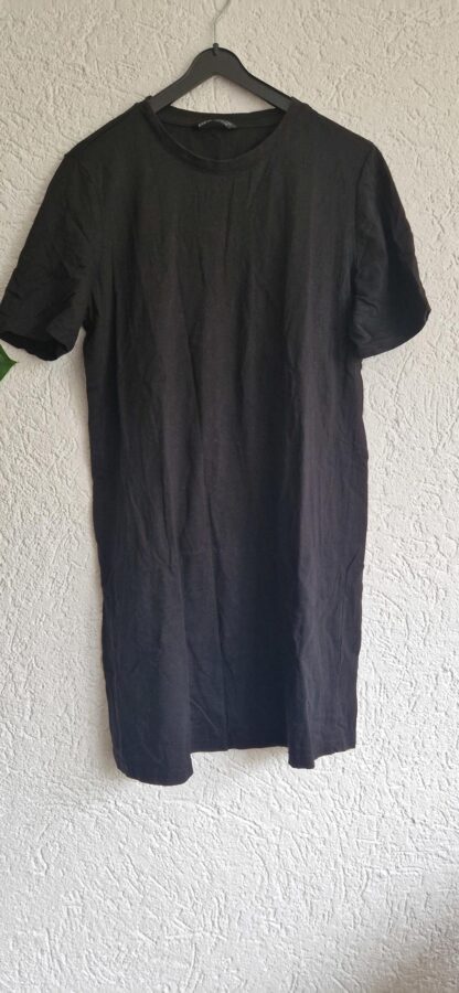 L - Shein shirt jurk zwart (1024kel1)
