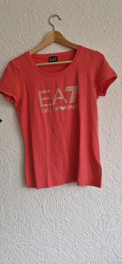 L - Shirt in roze met Armani opdruk (1024kel1)