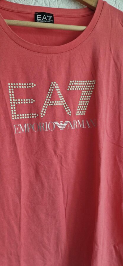 L - Shirt in roze met Armani opdruk (1024kel1) - Afbeelding 3