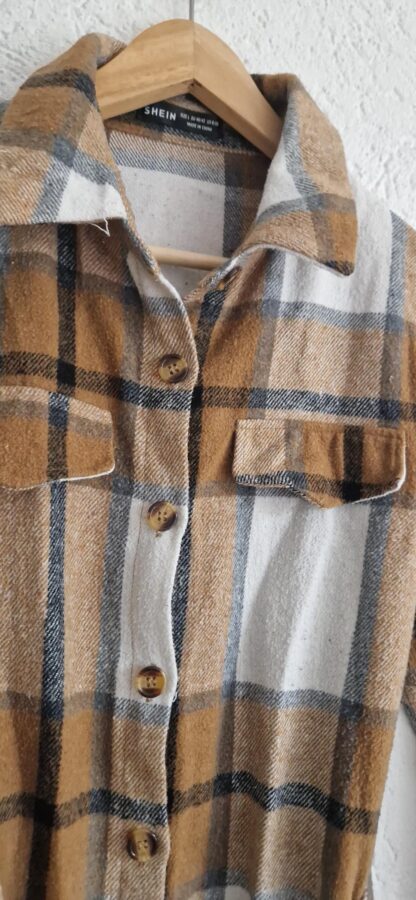 40 - Shein jurk flanel ruit (1024kel1) - Afbeelding 3