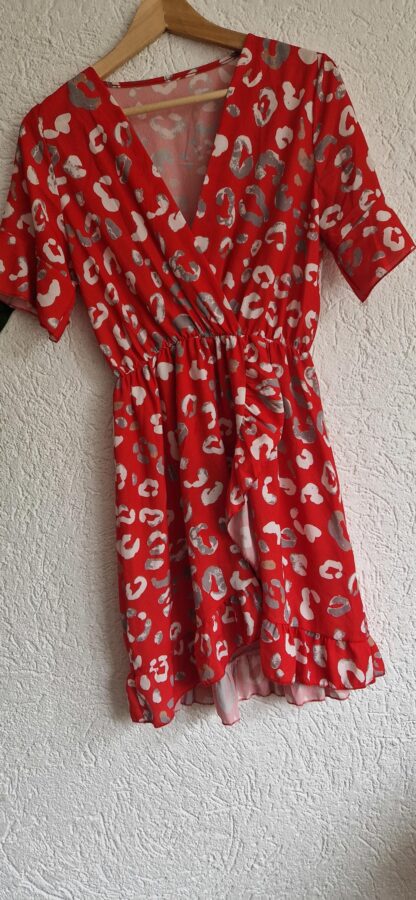 M - Made in Italy jurkje rood print (1024kel1)