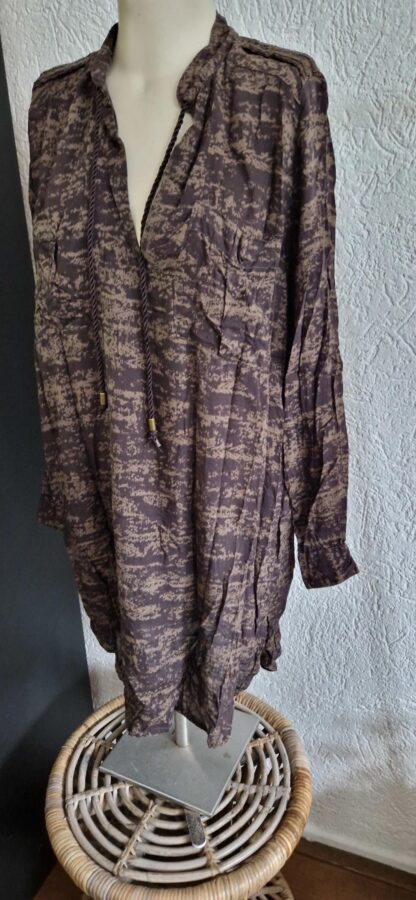 38 - H&M tuniek blouse print bruin (1124bak) - Afbeelding 3